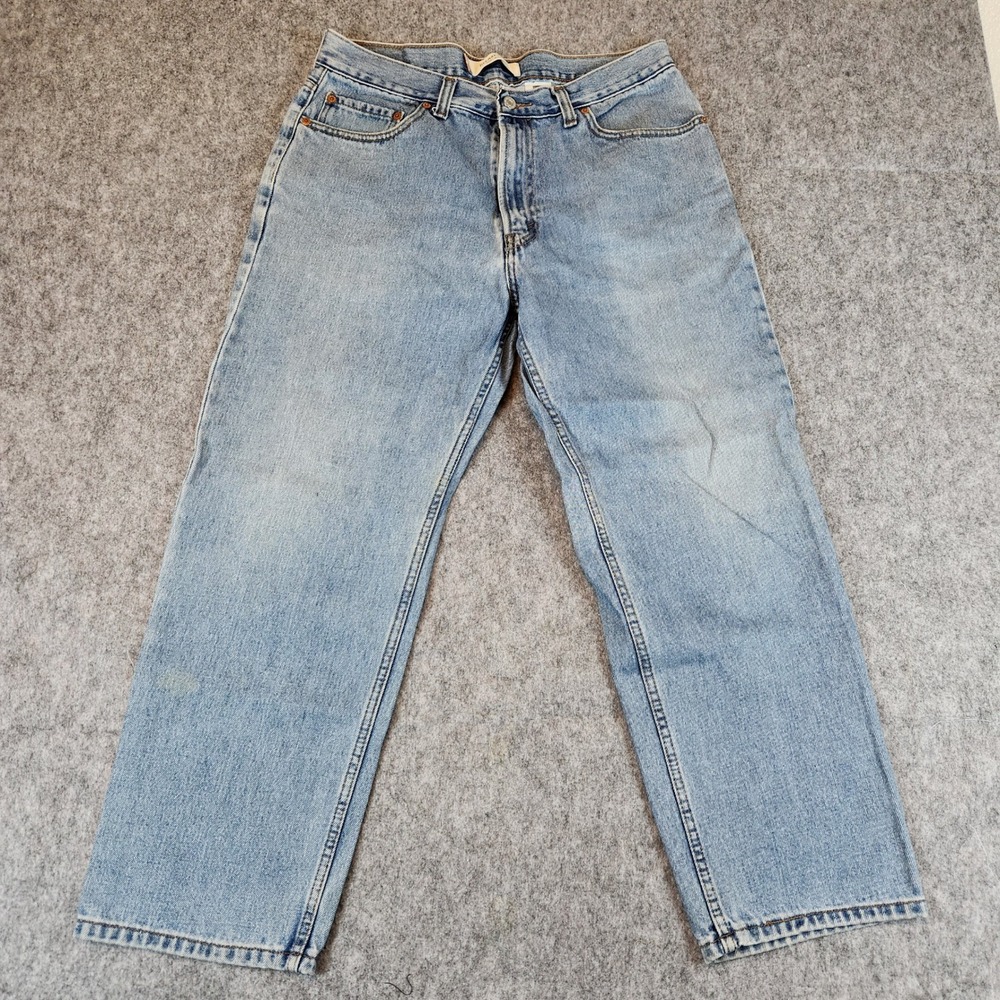 Levis 550 Relaxed Fit Jeans Men W36 L29 Blue Tapered Leg Casual Denim Pants